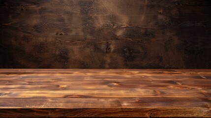 Close-up of an empty wooden table top