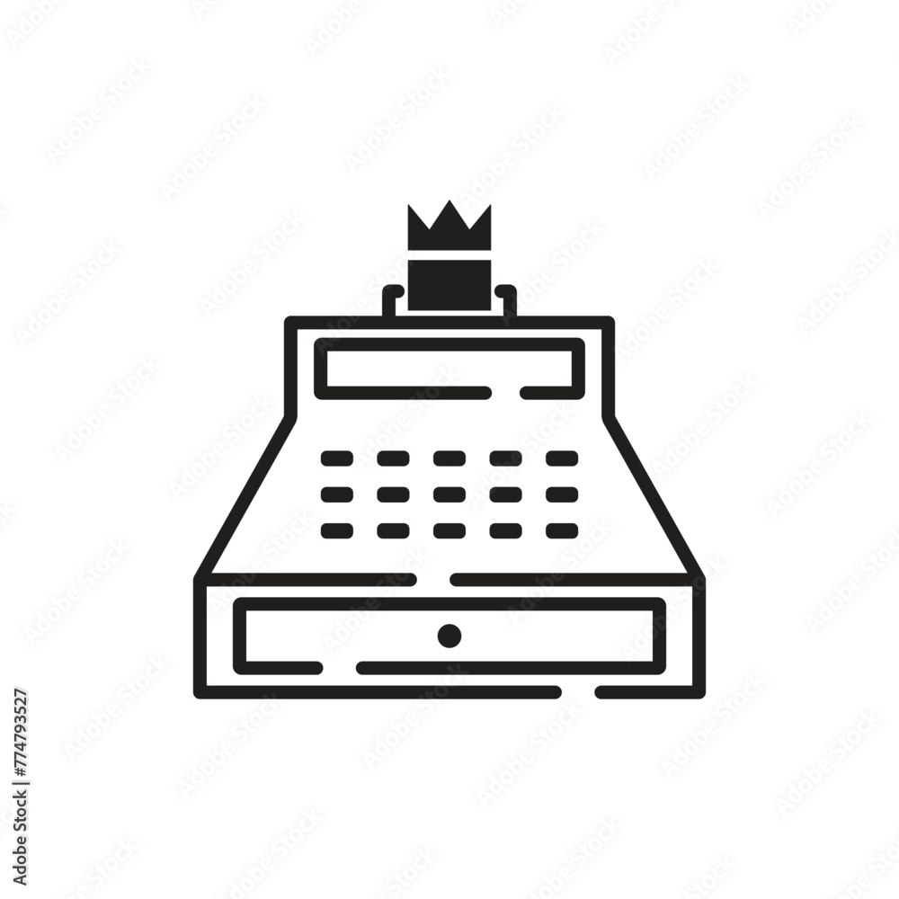 Wall mural cash register icon vector