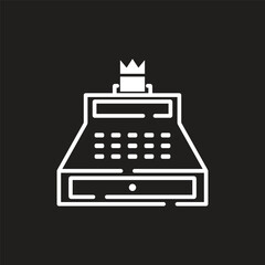 cash register icon vector