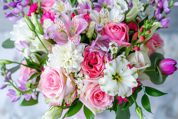 Beautiful bouquet of flowers for wedding