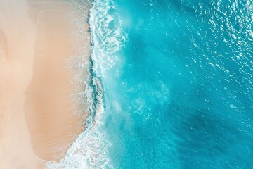 Fototapeta premium Aerial View of Beach and Ocean