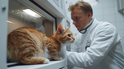 With a warm smile and expert touch, our diligent veterinarian provides top-notch care, ensuring every cat leaves healthier and happier.
