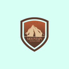 Mountain logo Illustration vector graphic of template 