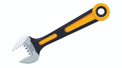 Construction wrench illustration or icon vector on white