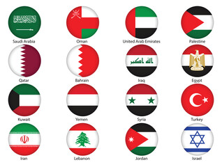 flags of middle east countries