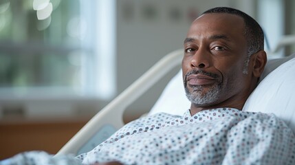 In the cancer ward, a colorectal cancer patient receives compassionate care, undergoing chemotherapy and surgery, navigating the challenges with determination.
