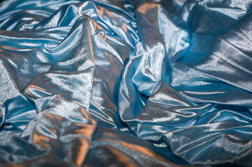 Shiny light blue fabric - 774808526