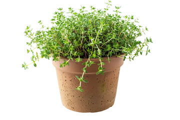 Thyme Plant On Transparent Background.