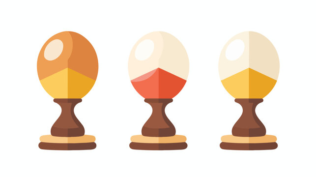 Egg timer icon vector flat style design flat vector isolated