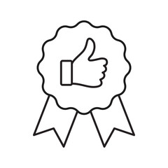 Recommended sticker label. Recommendation tag. Vector illustration.