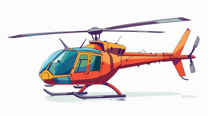 Obraz na płótnie Canvas Helicopter in vector format isolated very easy