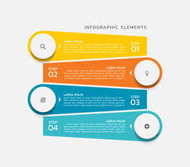 Creative infographics business design template