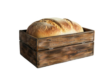 Modern Bread Box On Transparent Background.