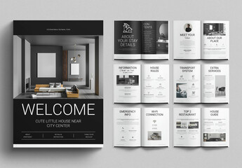 Welcome Book Template Design Layout - obrazy, fototapety, plakaty