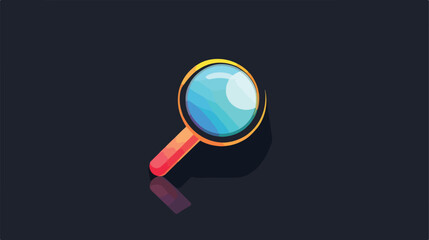 Search icon vector. Found find concept. Magnifying gl
