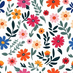 Blooming bliss Floral fantasies Textile pattern