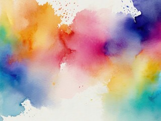 bright Abstract watercolor drawing on a paper image