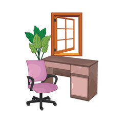 illustration of desk