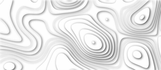 Abstract modern 3d Paper cut white background .white waves background ,paper art style, flyers posters prints .geometric background overlap layer.	