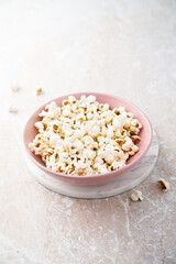 Traditional salted popcorn