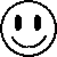 Obraz premium pixelated smiley