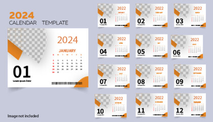 New year 2025 calendar pink watercolor flower design vector