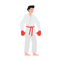 Karate Trainer Illustration


