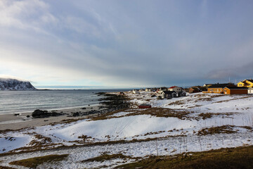 Ramberg Beach in winter, Lofoten