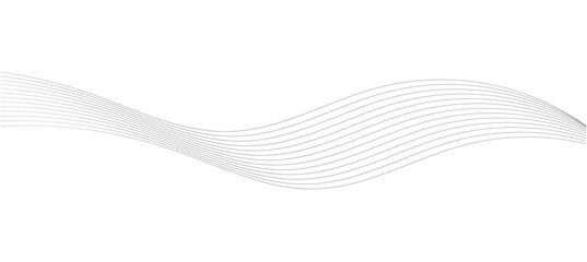 Abstract wave element for design. Digital frequency track equalizer. Stylized line in white background. Vector illustration. Curved wavy line, smooth stripe. In eps 10. - obrazy, fototapety, plakaty