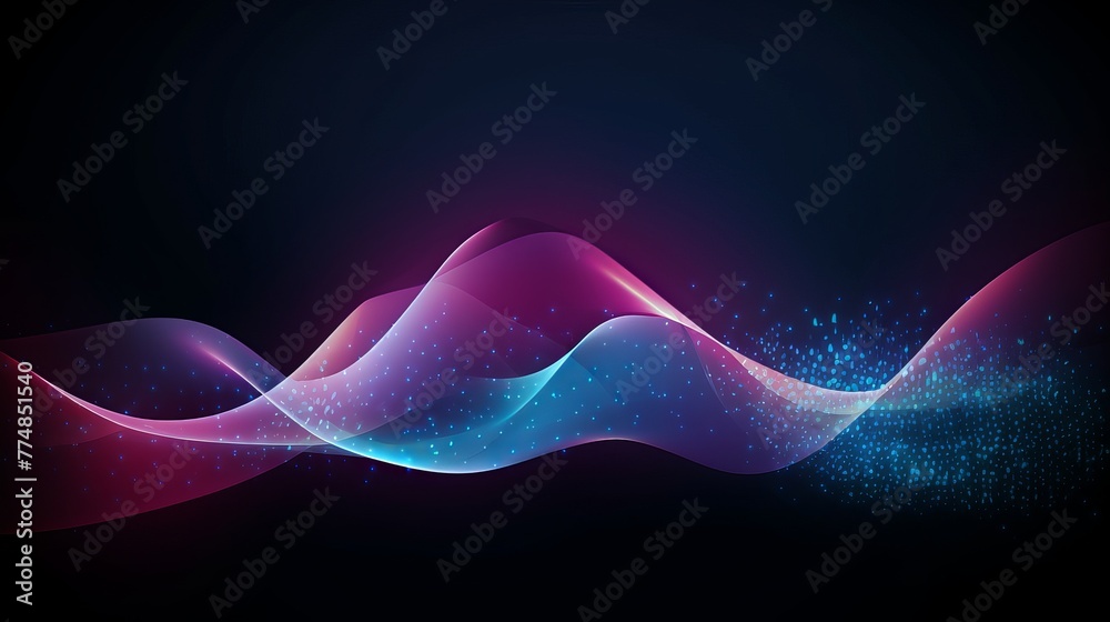 Poster digital graphic abstract background for technological processes, neural networks, digital data stora