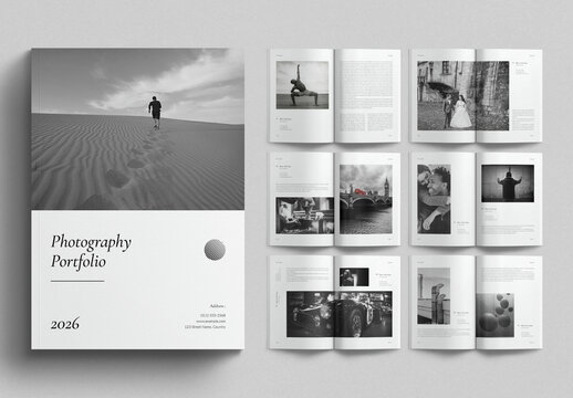 Photography Portfolio Template Design Layout