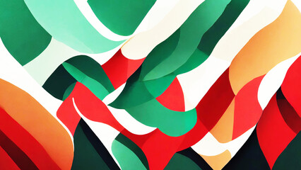Abstract pattern wallpaper with various shapes