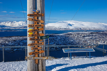 View on Tromsø in winter, Northern Norway