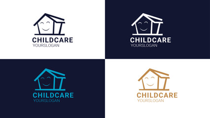 Childcare Logo with multicolor