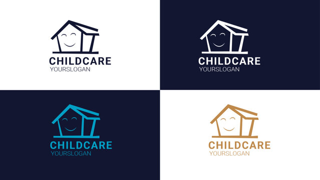 Childcare Logo with multicolor