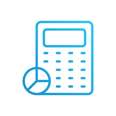 Statistics Calculator vector icon