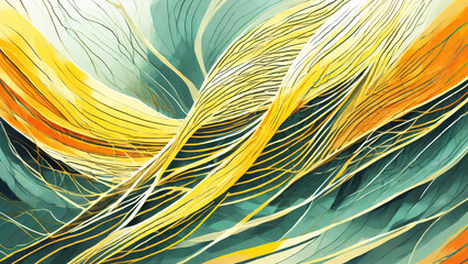 Abstract pattern wallpaper with various shapes