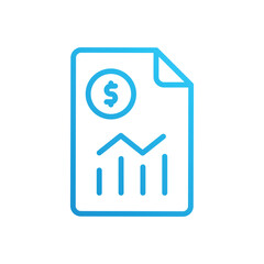 Fototapeta premium Growth Rate vector icon