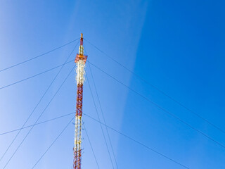 Telecommunications Tower on mountaintop in Cape Town