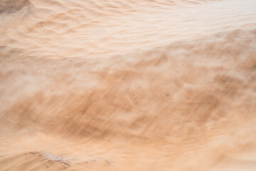 wind on sand dune of the Sahara - southern Tunisia