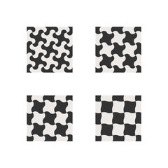 Wavy geometric elements for your project. Simple geometric pattern with scroll element.