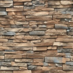 Obraz premium Seamless vintage bricks texture background
