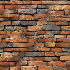 Obraz premium Seamless vintage bricks texture background