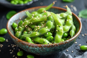 edamame in the table kitchen professional advertising food photography