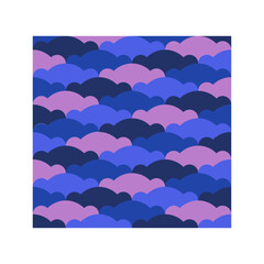 Intricate skin fish pattern in colorful style. Fishscale vector design print. Simple geometric shape in modern style.