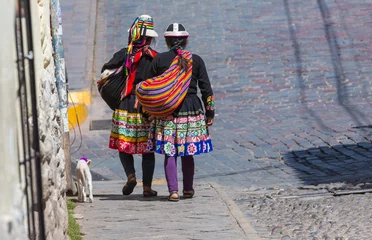 Foto op Canvas People in Peru © Galyna Andrushko