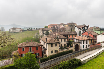 Fototapeta na wymiar the town of Neive, in the Italian province of Cuneo