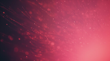 A symphony of crimson hues and sparkling particles in an abstract universe