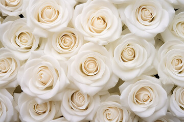 Obraz na płótnie Canvas white rose wedding background 