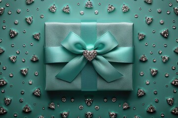 gift box with ribbon accent for special moment professional photography
